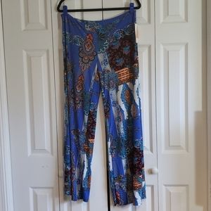 Honey and Lace Palazzo Pants Wideleg Large NWT